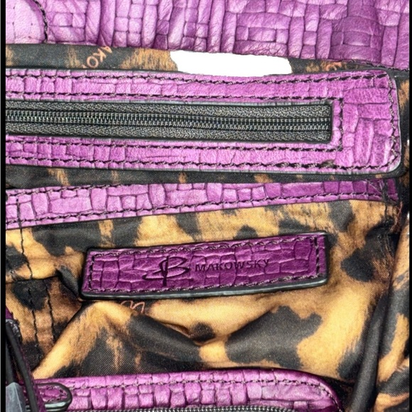 🔥🔥🔥B. Makowsky Embossed Leather Handbag🔥🔥🔥 - Picture 9 of 14